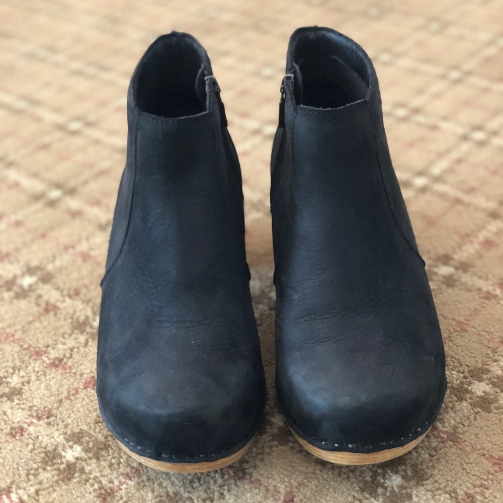 Dansko Maria Black Ankle Booties
